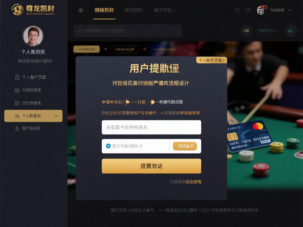 尊龙凯时在用户提款方面采取了较为严谨的流程设计，从