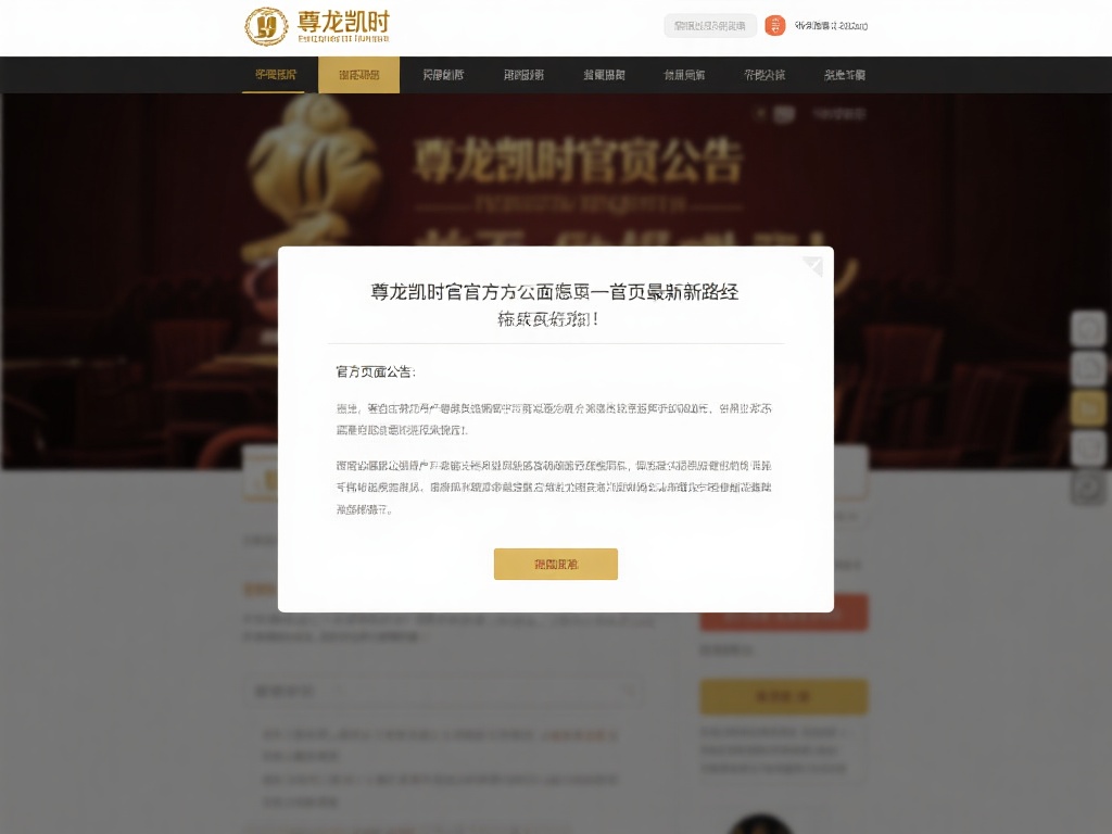 官方页面公告：&nbsp;尊龙凯时官方通常会在首页提供最新路